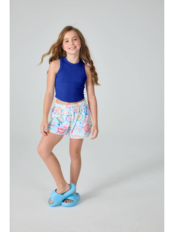 Iscream - Wholesale Tank Top - Kids - MIDNIGHT CROPPED RIBBED RACERBACK TANK TOP (MED/ LG)