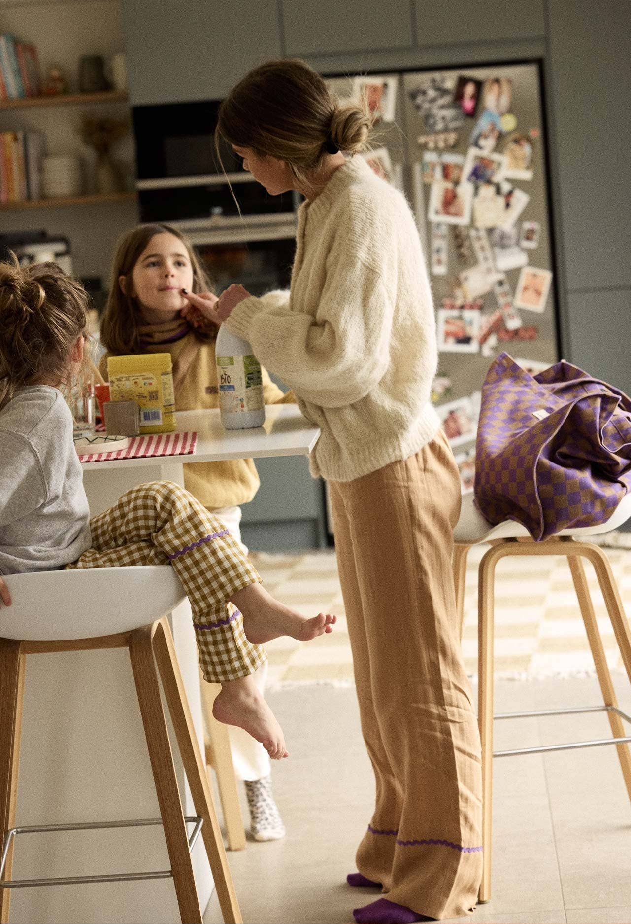 Gabrielle Paris - Wholesale Pants - Kids - Washed linen trousers Tobacco Gabrielle Paris x Horty1