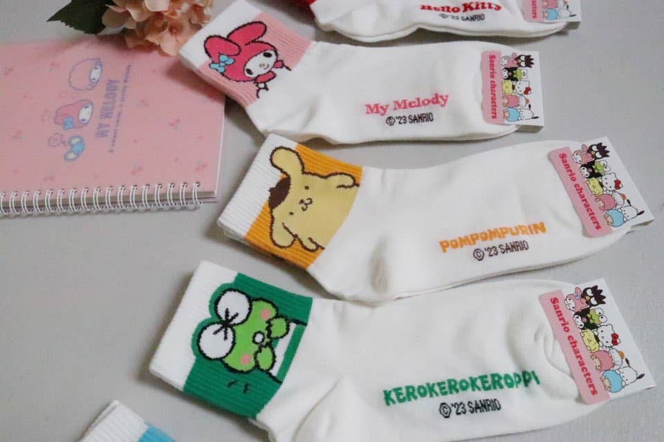 K-Wonderland - Wholesale Socks - Women's - Sanrio New 7Days Ankle line Soft Socks1