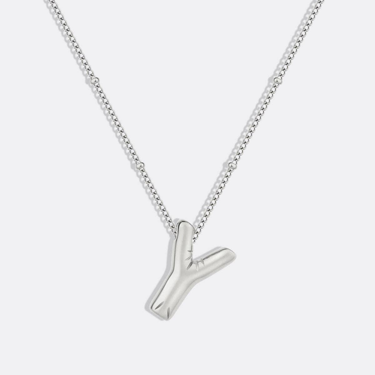 Mint & Lily - Wholesale Pendant/Charm Necklace - Balloon Initial Necklace with Satellite Chain28