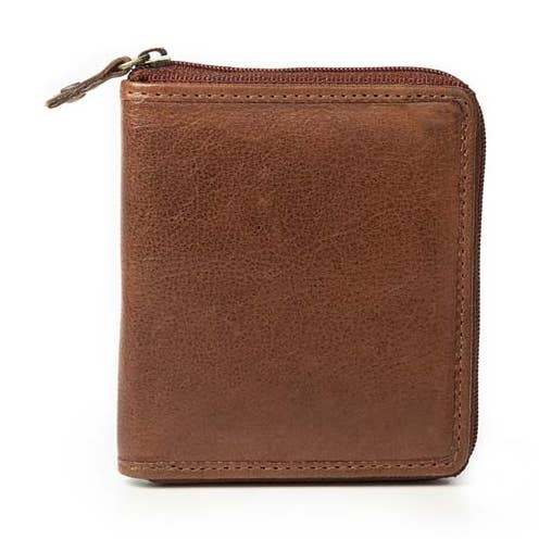 Compact Zip Wallet for wholesale by Leather Guild