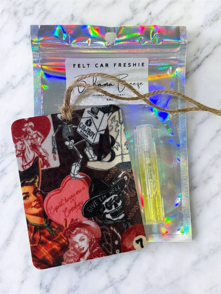 Bring mig en Cowboy Felt Freshie for engroshandel hos The Prickly Five