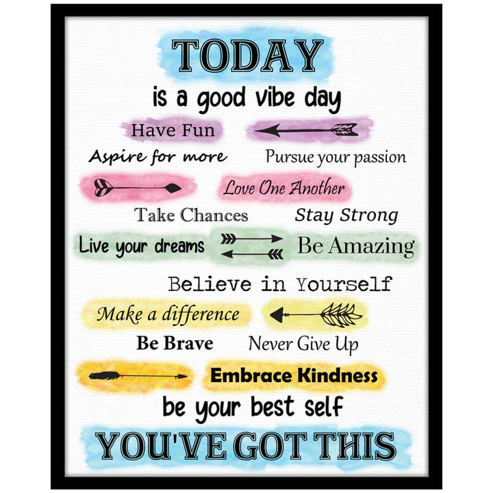 Inspirational and Motivational Wall Art Print Poster for wholesale by Villa Posh