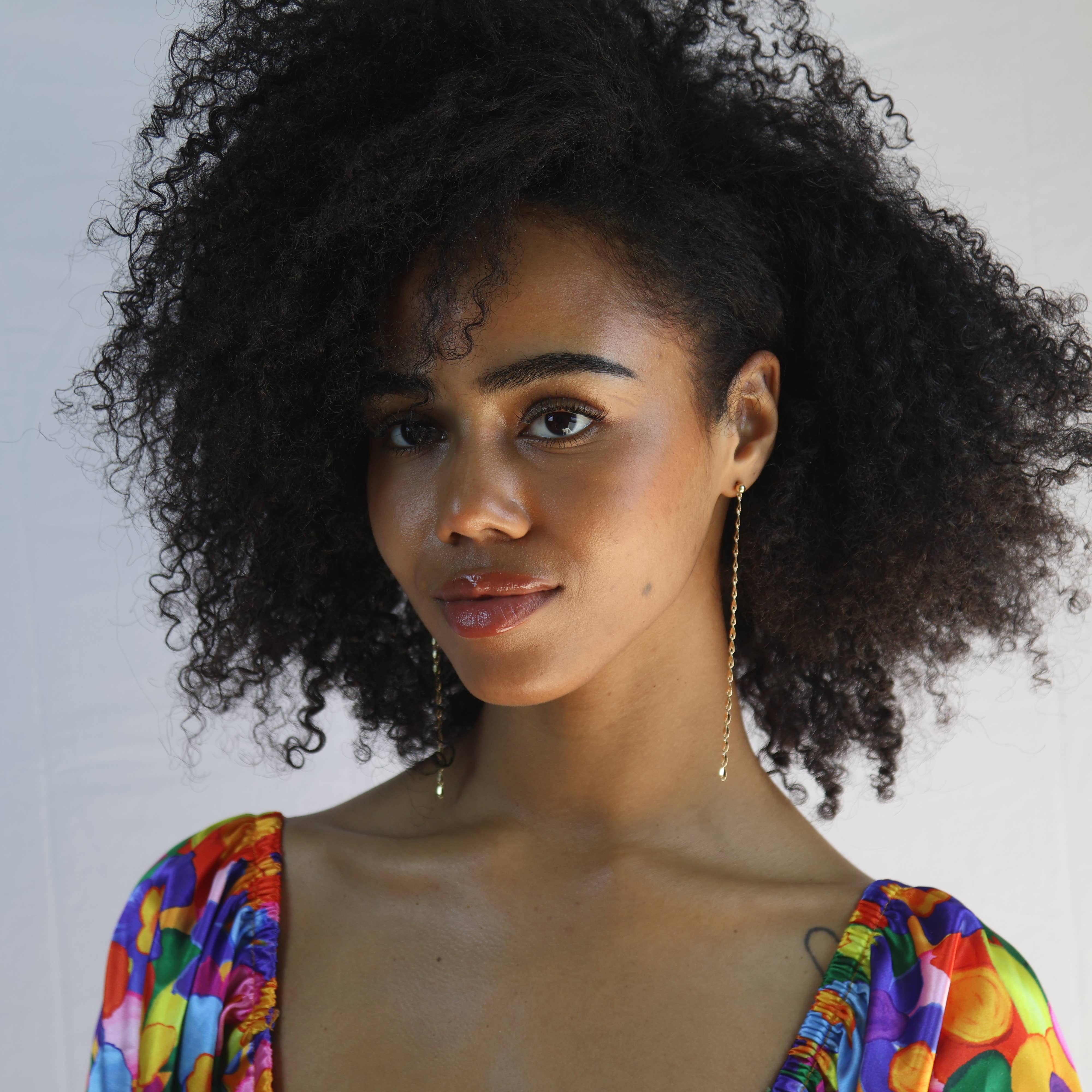 GoldFi - Wholesale Dangle Earrings - 18k Gold Filled Detailed Chain Drop Earrings8