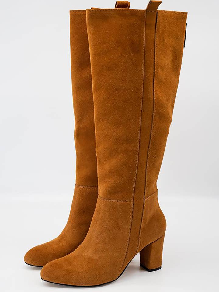 Kludee London – Großhandel Stiefel – Damen – MANDARINEN-OVERKNEE-STIEFEL