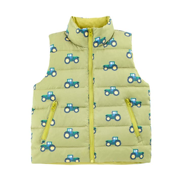 Casey Reversible Vest Green Machine for wholesale by calonie