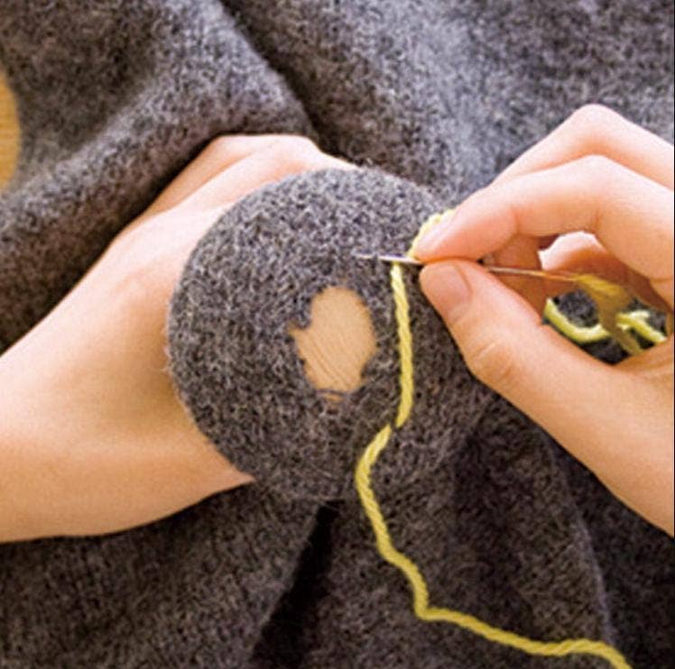 「FUNJI」In Japan – Material para bordar/ponto de cruz por atacado – Cogumelo de Remendo em Madeira de Carvalho com Kit de Costura Japonês5