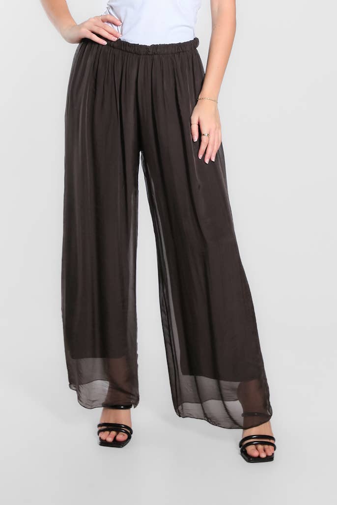 TINA Stephens Italy/Tees By Tina - Wholesale Pants - Women's - Roxy Silk Straight Leg Pant (PL212)37