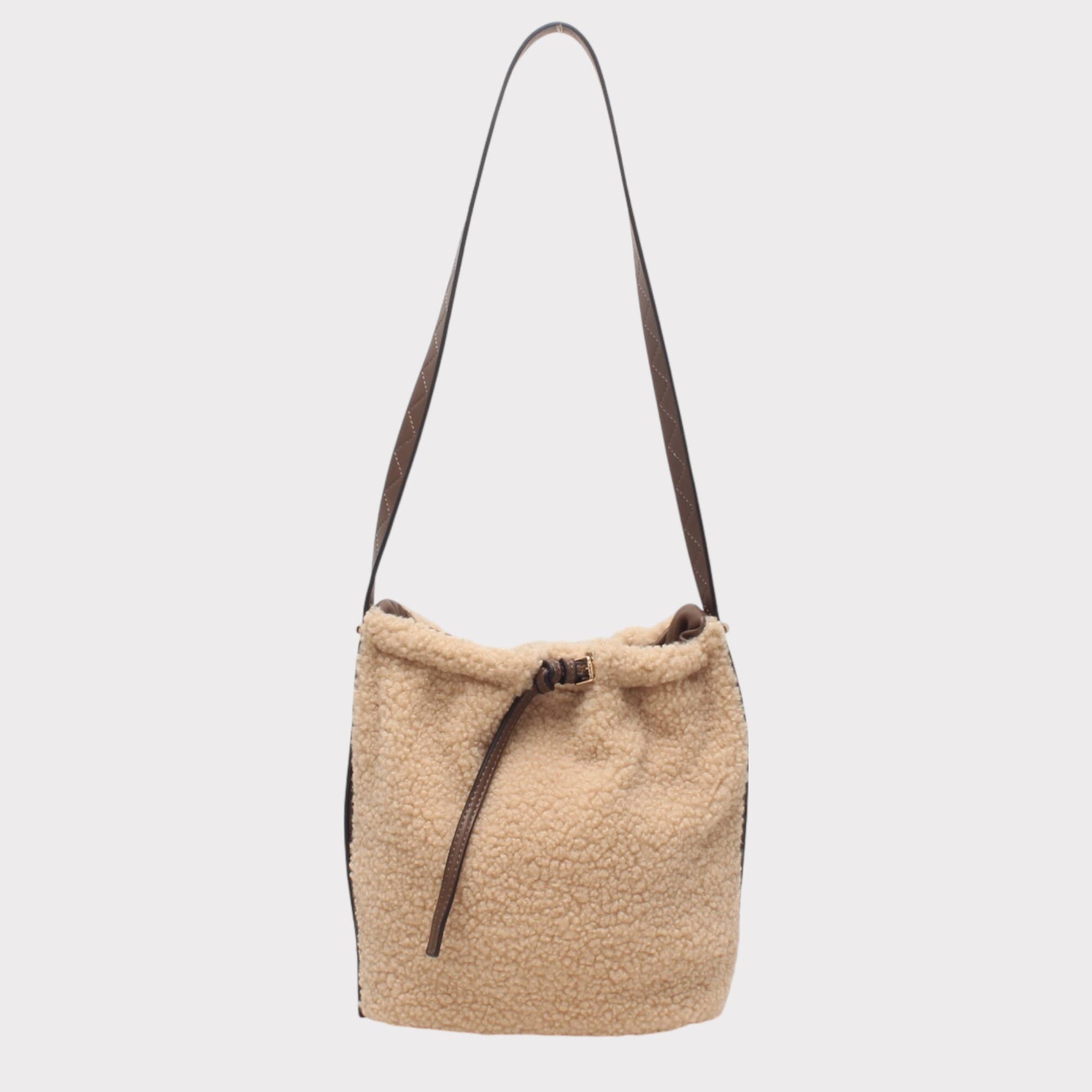 BESTINI - Vente Sac porté épaule – femme - Sac sceau mouton, avec serrage et fermoir aimanté0