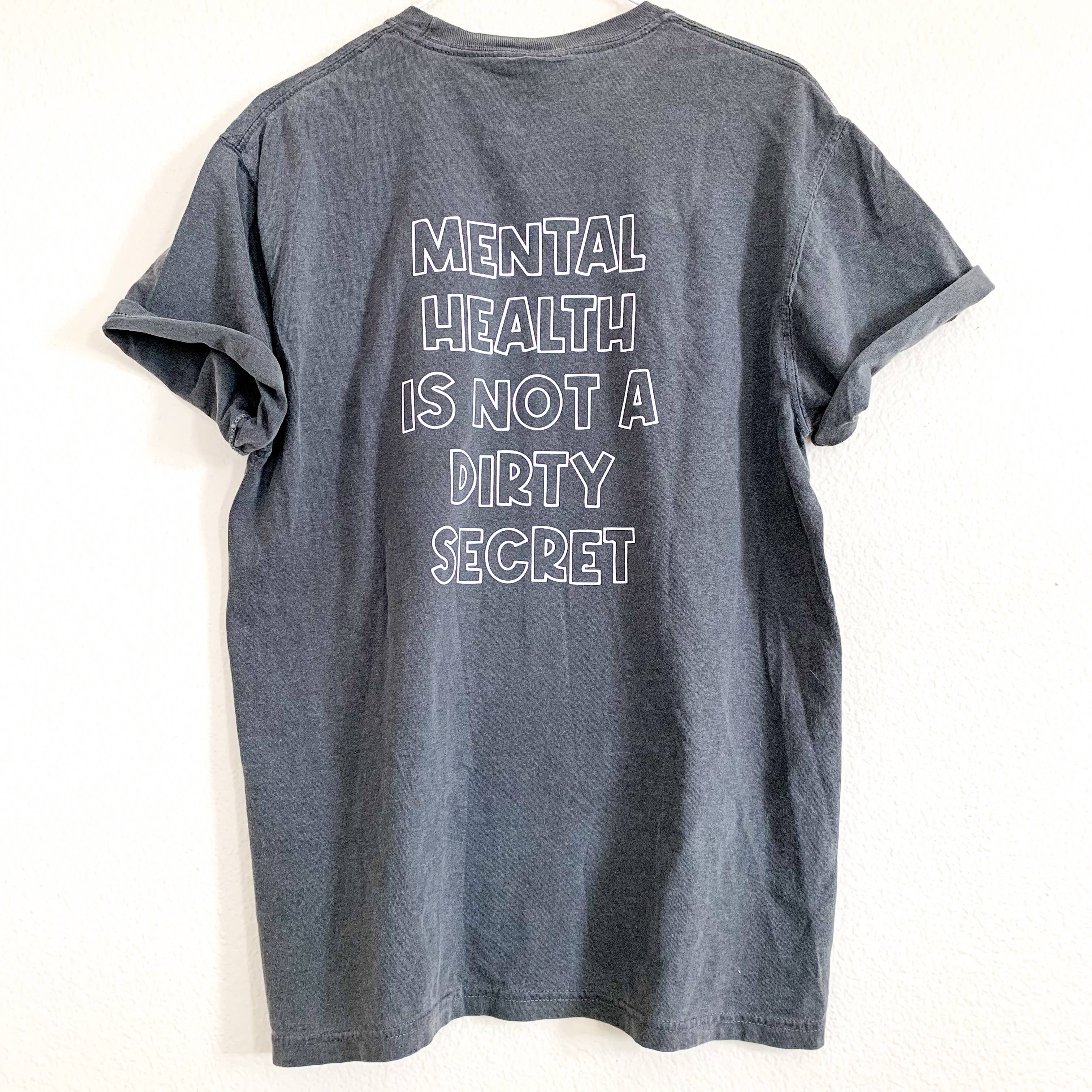with love, aj. - Wholesale Screen Printed T-Shirt - Women's - Mental Health is Not a Dirty Secret Comfort Colors Tshirt3