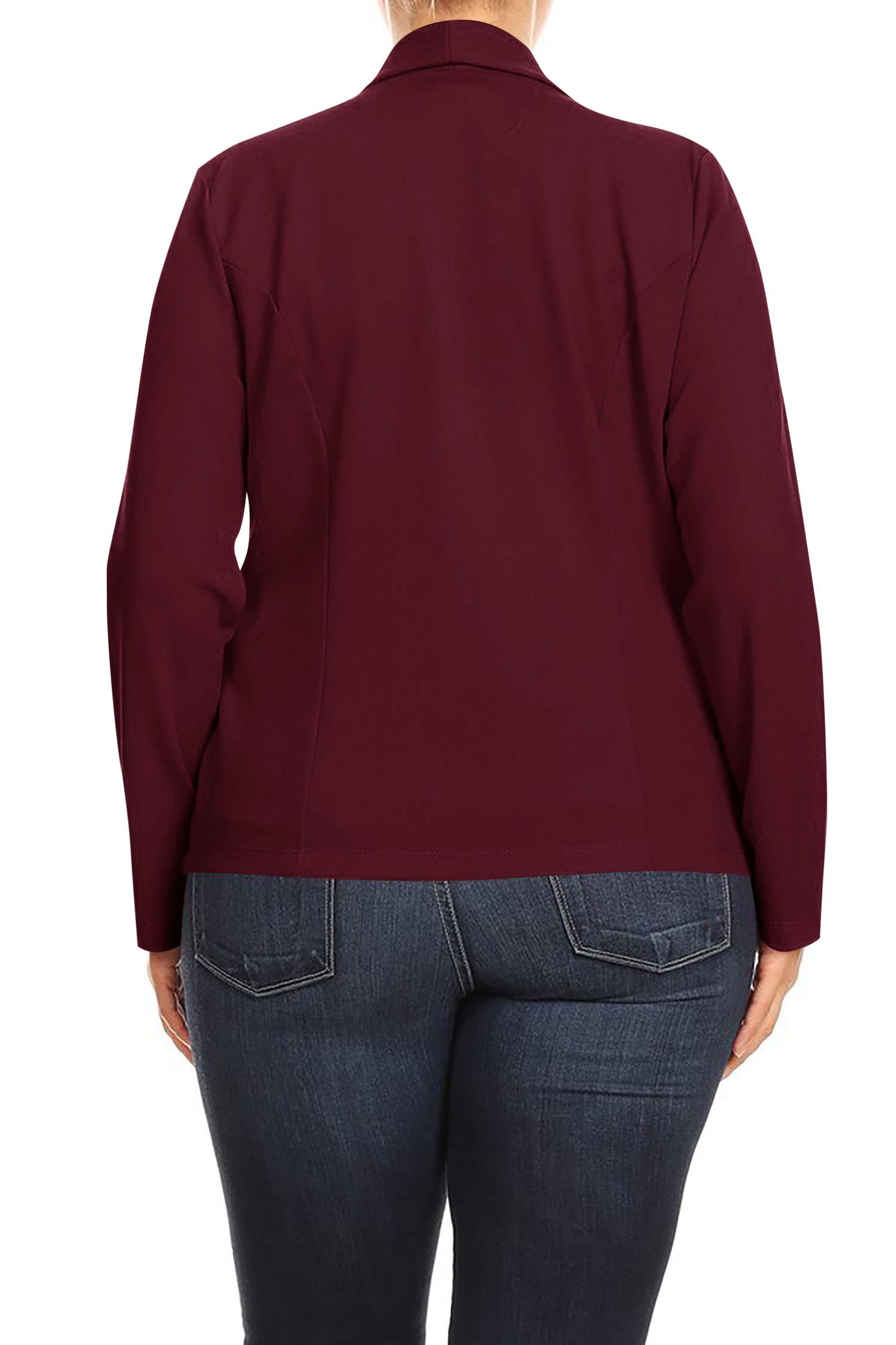 MOA COLLECTION - Wholesale Blazer - Women's - Plus Size Casual Open Front Office Work Wear Blazer Jacket58