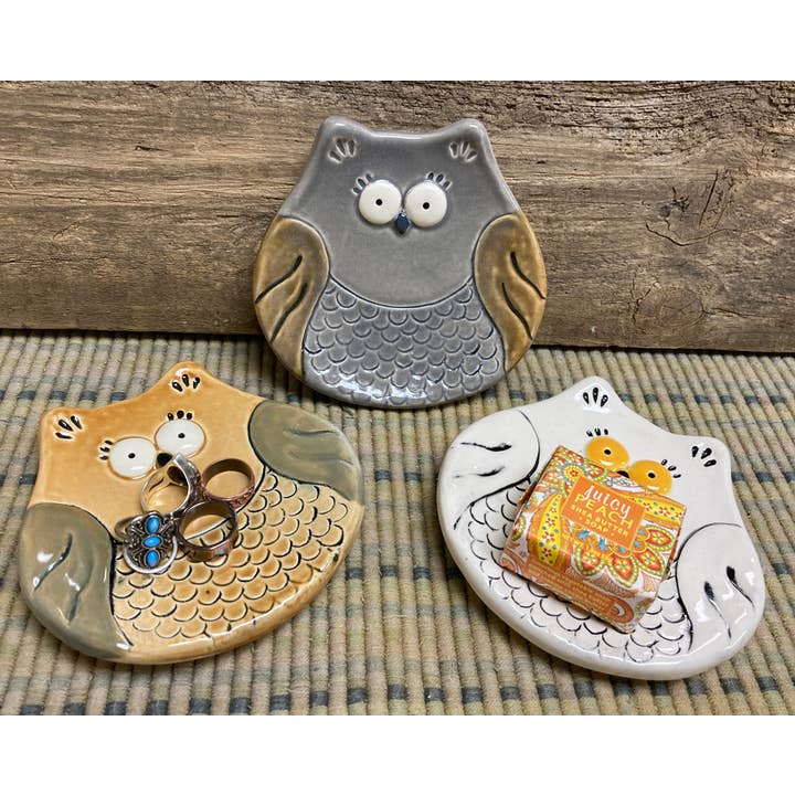 August Ceramics – wholesale Smyckesfat – 5-tums stor uggleformad keramiktallrik5