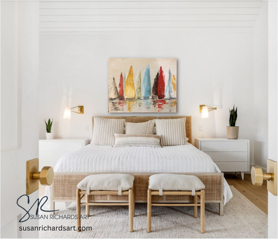 Susan Richards Art - Wholesale Art Print - Colorful Sail Fine Art Print1