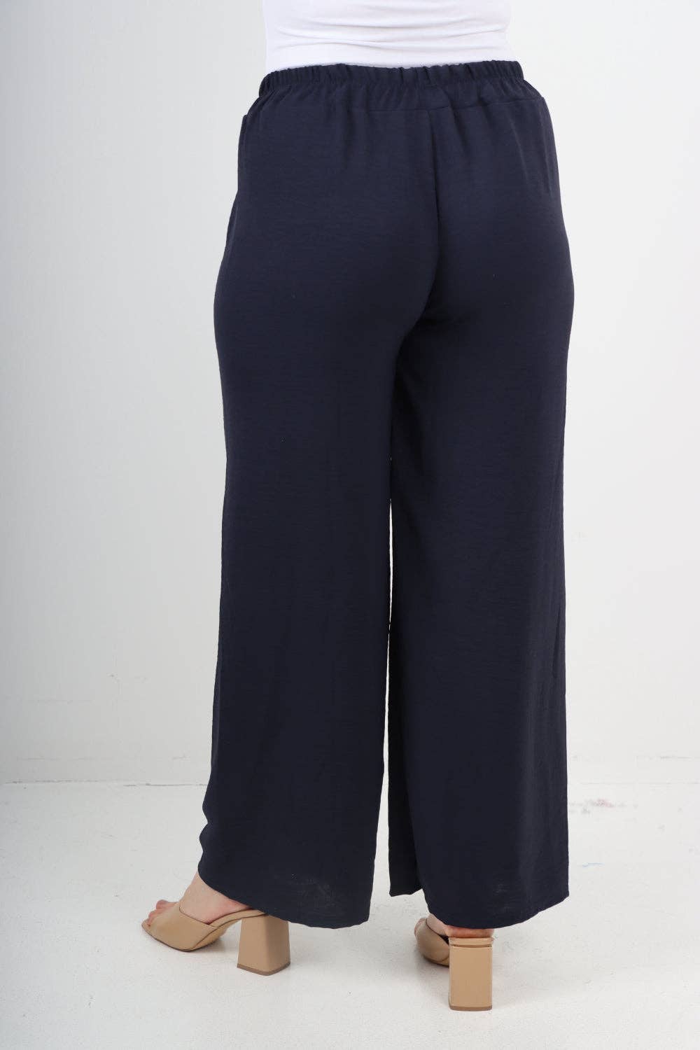 Miss Bold – wholesale Pants – Women's – Italian Elastic Waistband Drawstring Wide Leg Trousers43