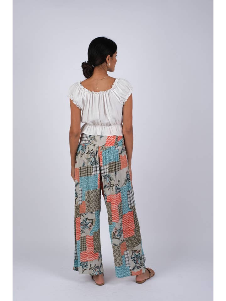 Sacred Threads - Wholesale Pants - Women's - Bohemian Blockprint Bliss Pants2