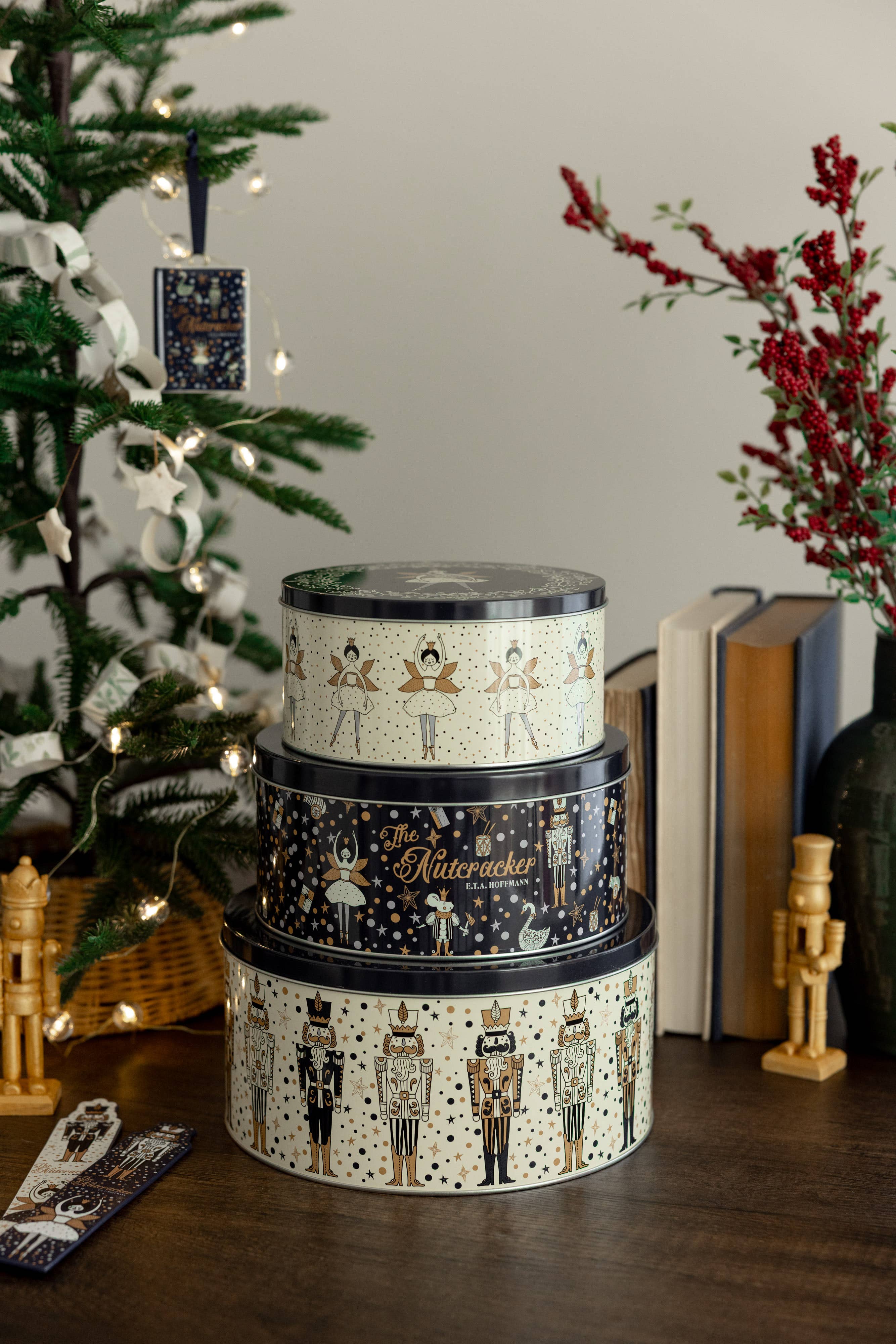 Steel Mill and Co. - Wholesale Food Storage Container - Cookie Tins (Set of 3), The Nutcracker1