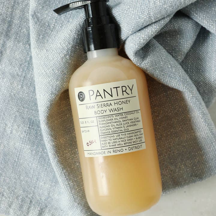Pantry Products - Skin, Body, + Wellness - Wholesale Body Wash/Shower Gel - Bulk Refill! Raw Sierra Honey Body Wash, 1 gallon0