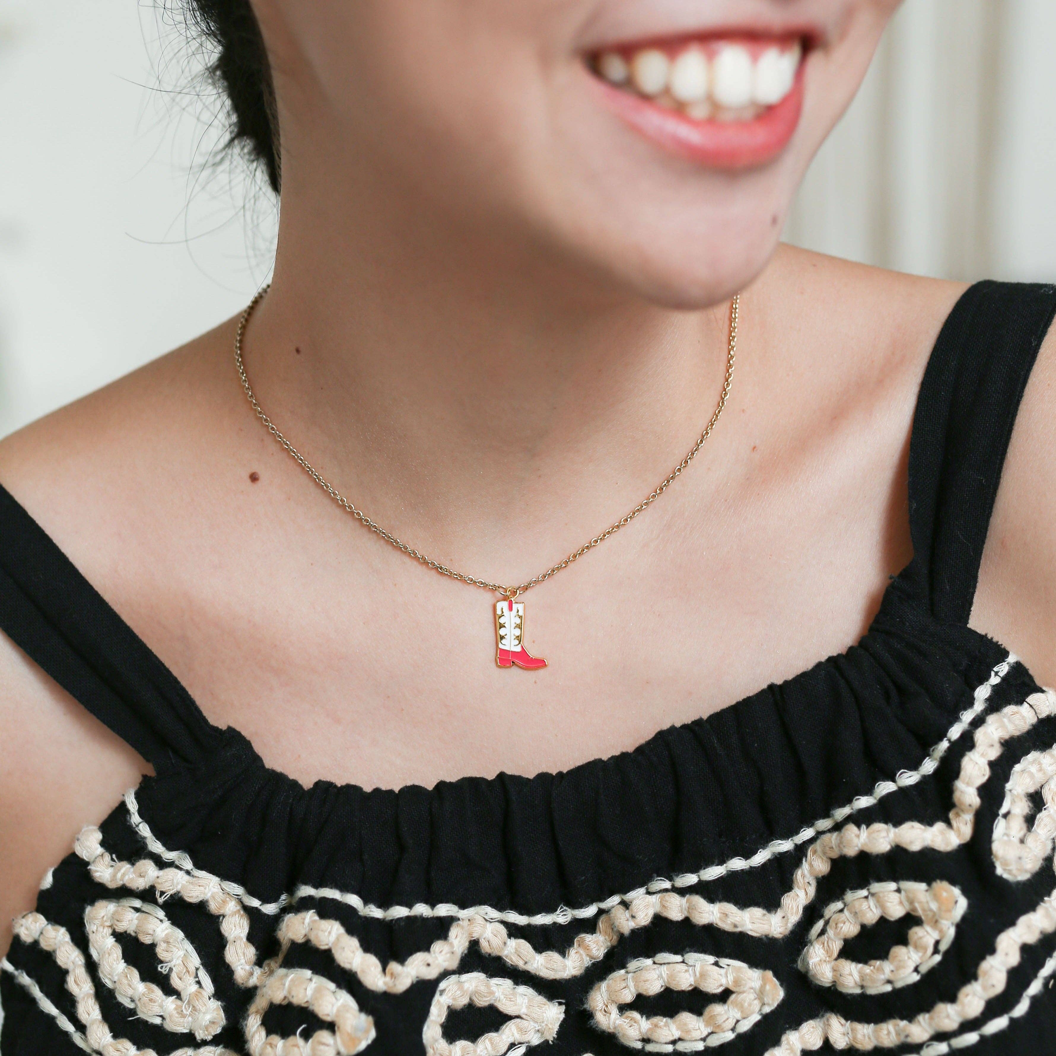 Miss Modi - Wholesale Jewelry Set - Cowgirl Boots Enamel Earrings/ Bracelet/ Necklace9