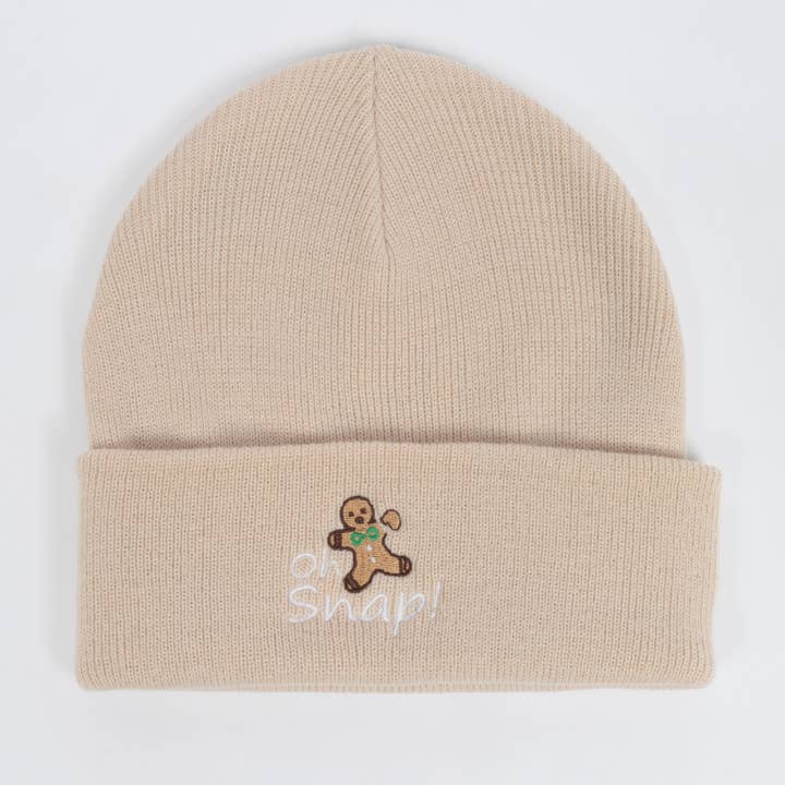 David And Young - Wholesale Beanie - Women's - Oh Snap Gingerbread Man X-Mas Christmas Beanie