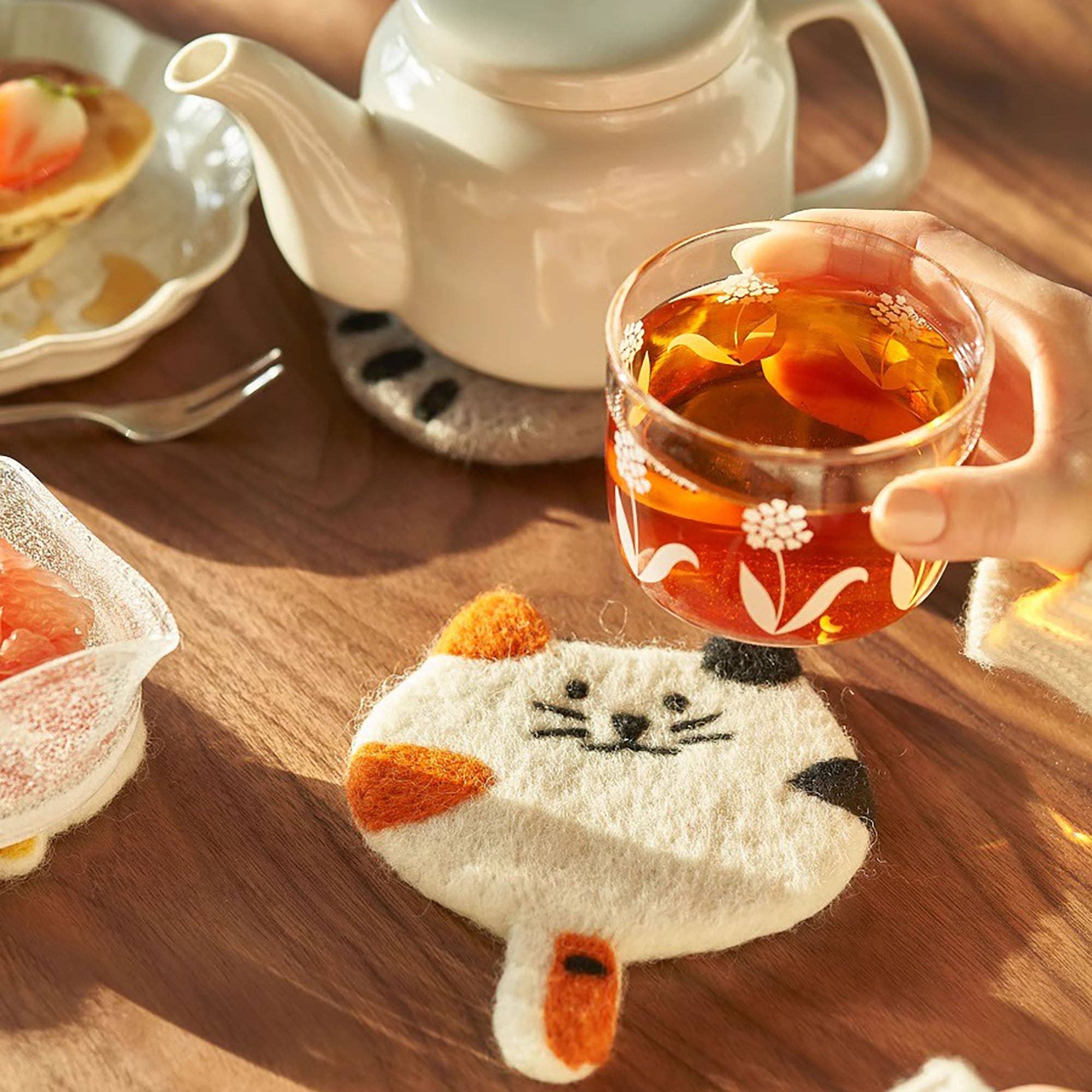 MinoCraft - Wholesale Coasters - Handmade felt coaster with animal patterns11