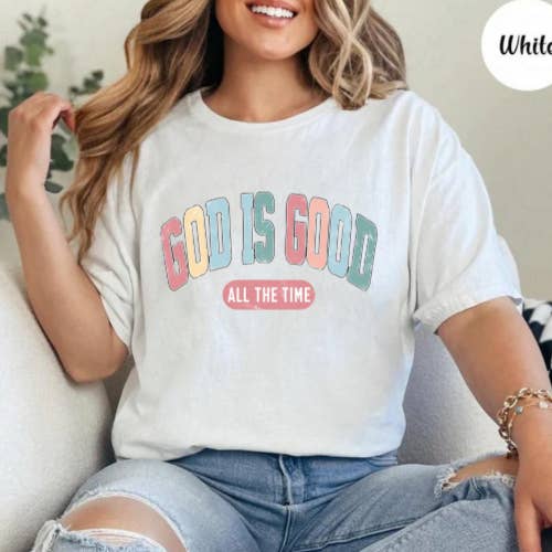 SMR Wholesale - Wholesale Screen Printed T-Shirt - Women's - God is Good Graphic Tee