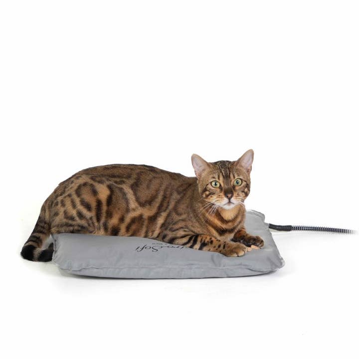 K&H Pet Products Lectro-Soft Outdoor Heated Pet Bed (Gray) for wholesale by Playful Tail