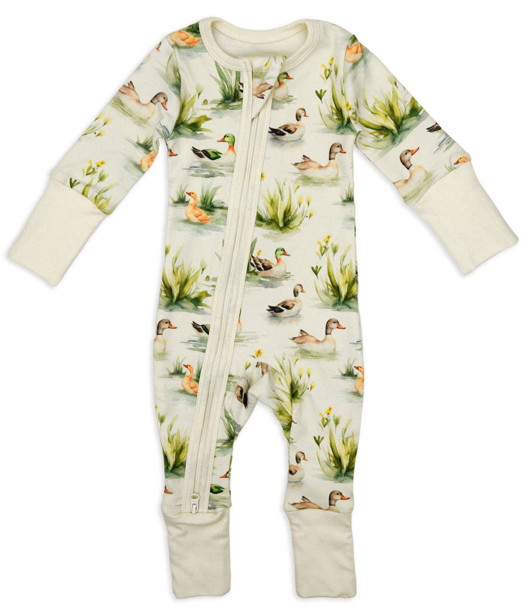 Earthy – wholesale Nattdräkt – Baby – Babypyjamas i ekologisk bomull 2-vägs dragkedja, vass1
