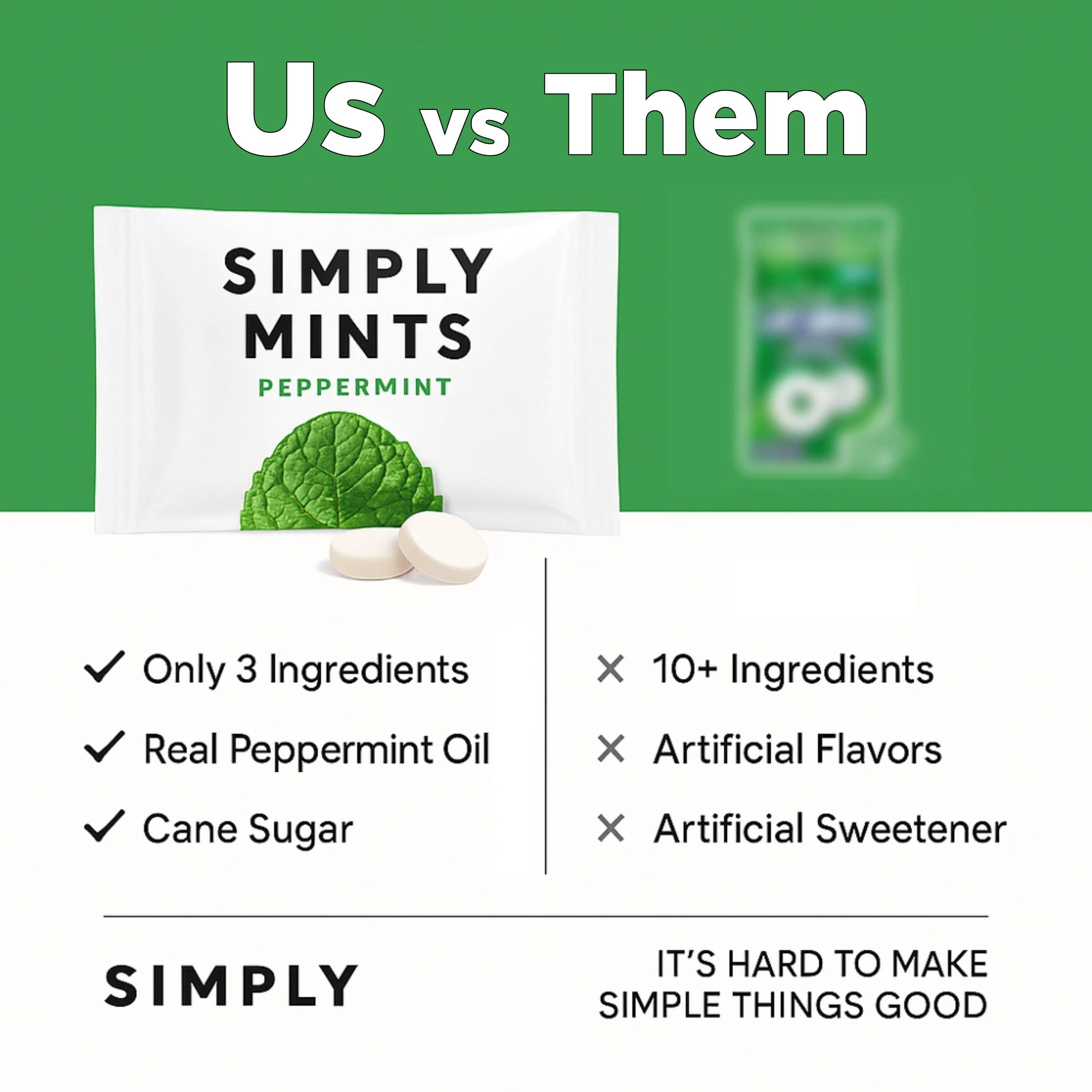Simply Gum - Wholesale Mints - Peppermint Individually Wrapped Mints – 500 CT Master Case3
