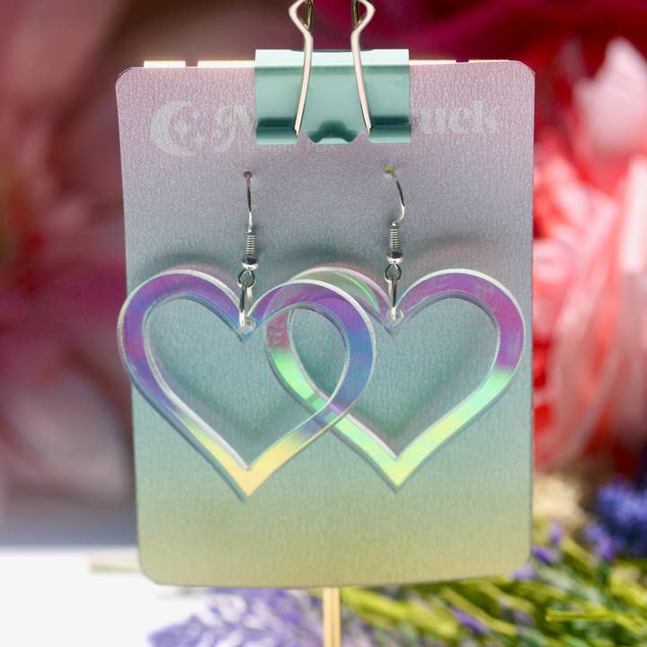 Oorbellen met hartlijnen - Romantic Dreamy Cutout Em voor Valentijnsdag voor wholesale door Moonstruck Designs PDX