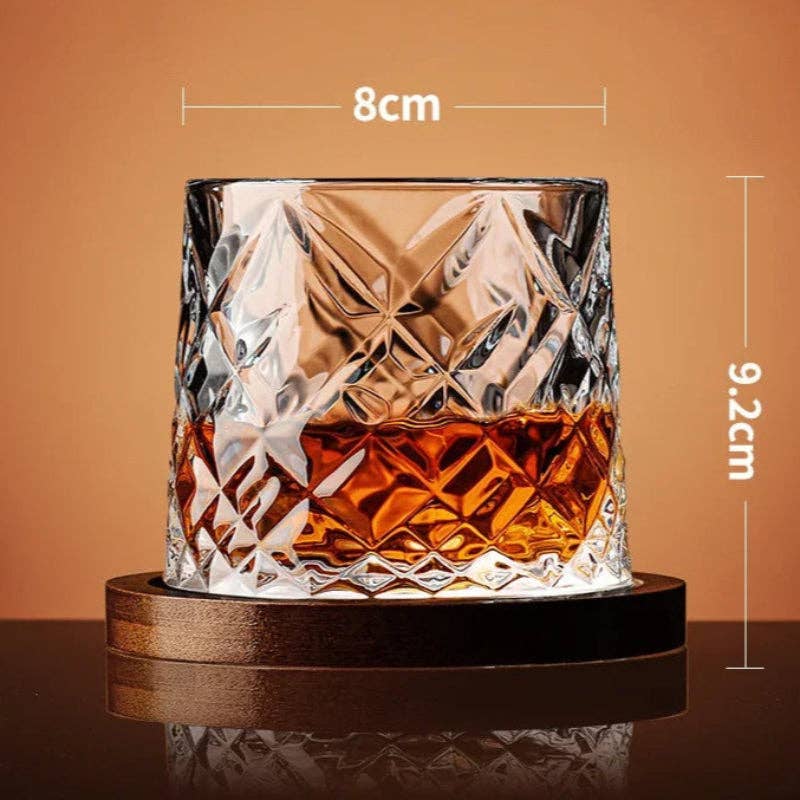 Kiyo Home - Vente Verres à cocktail/alcool - Verre à whisky rotatif | Verre à whisky | Verre à bourbon18