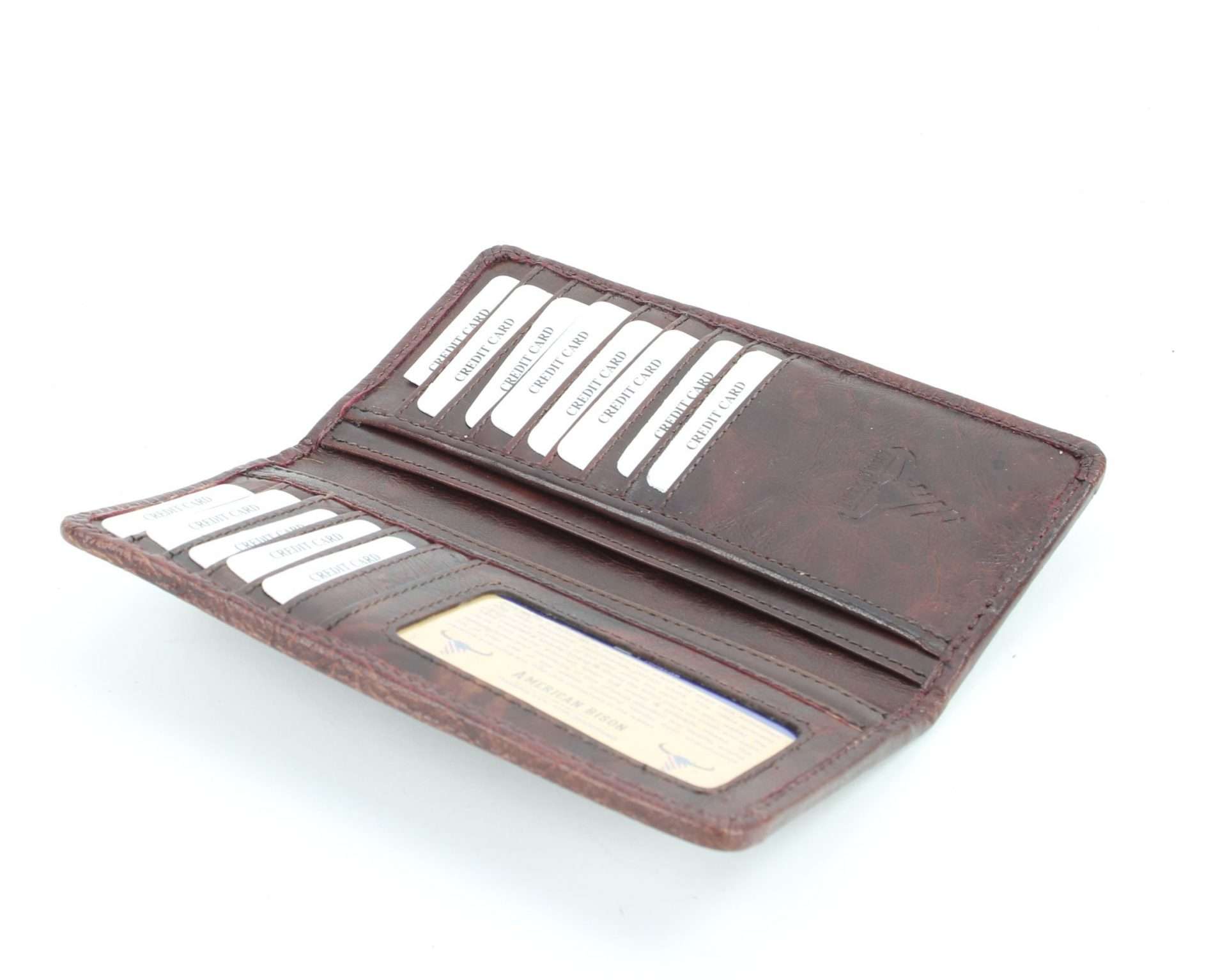 Leather Impressions Inc – Großhandel Brieftasche – Unisex – Filigrane Brieftasche im Western-Rodeo-Design aus gemustertem Leder mit Blumenmuster #AB W 104