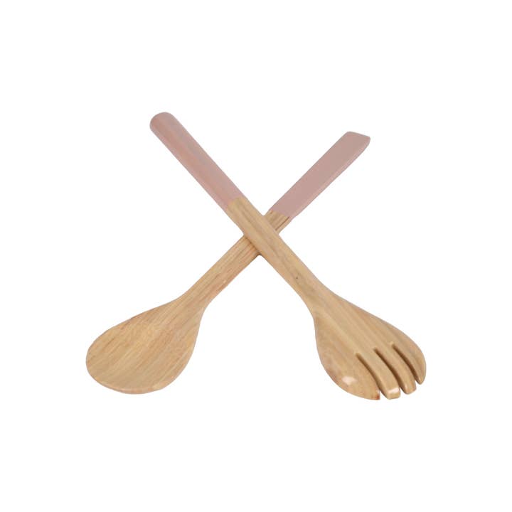 albert L. (punkt) Inc. - Wholesale Serving Utensil - Large Bamboo Server Set8