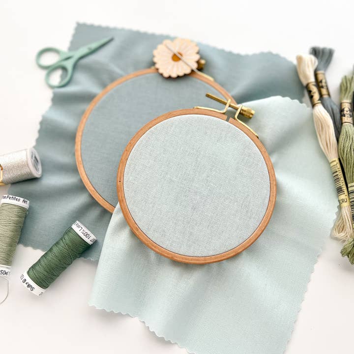 Matryoshka Doll Shop - Wholesale Embroidery/cross-stitch supplies - Embroidery fabric bundle, linen blend embroidery fabric pack5