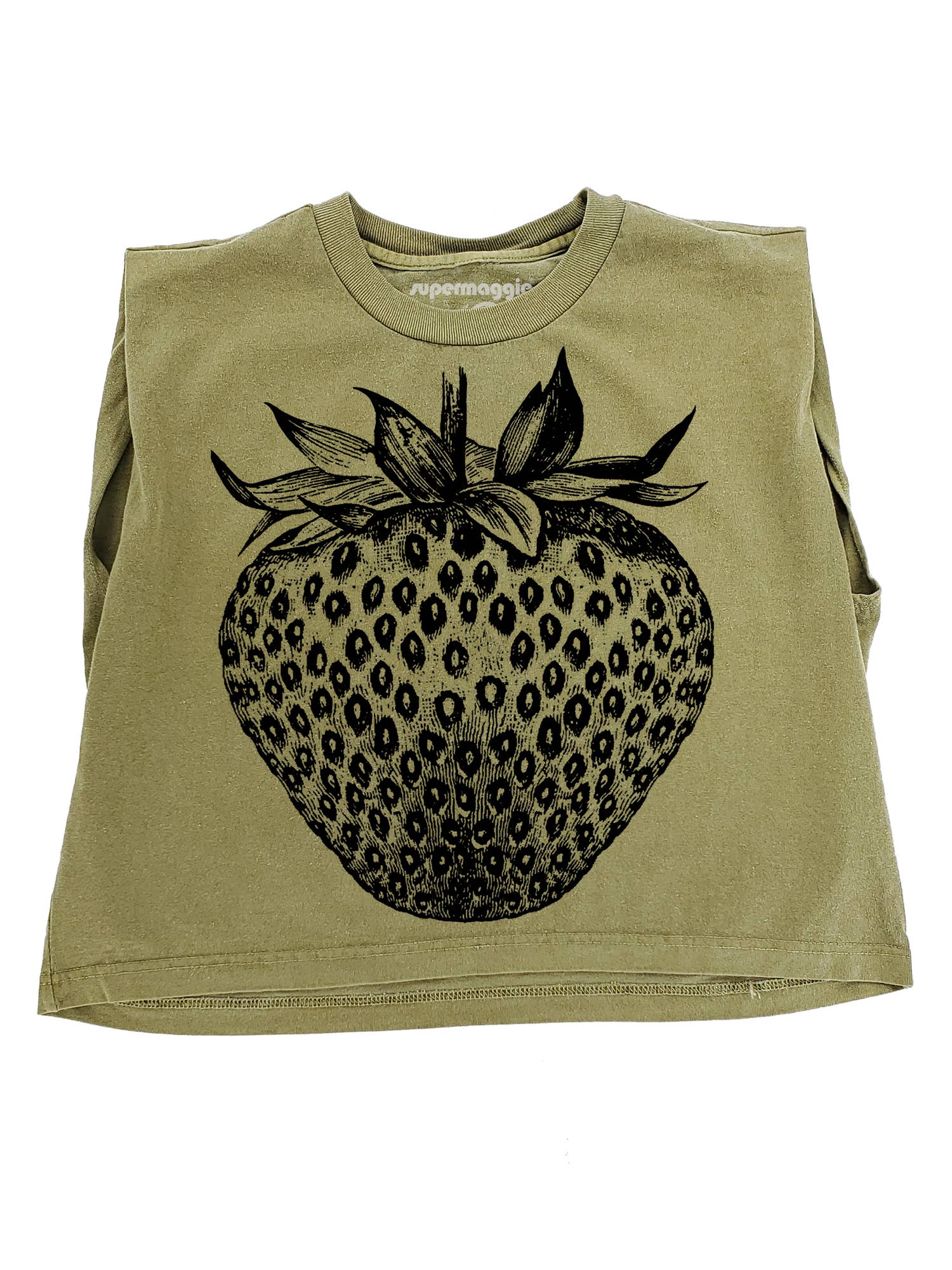 Supermaggie @ Faire - Wholesale T-Shirt (Graphic) - Women's - Strawberry Maisie Heavyweight Muscle Tee3