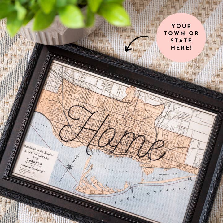 "Home" Map for wholesale by Sadie & June
