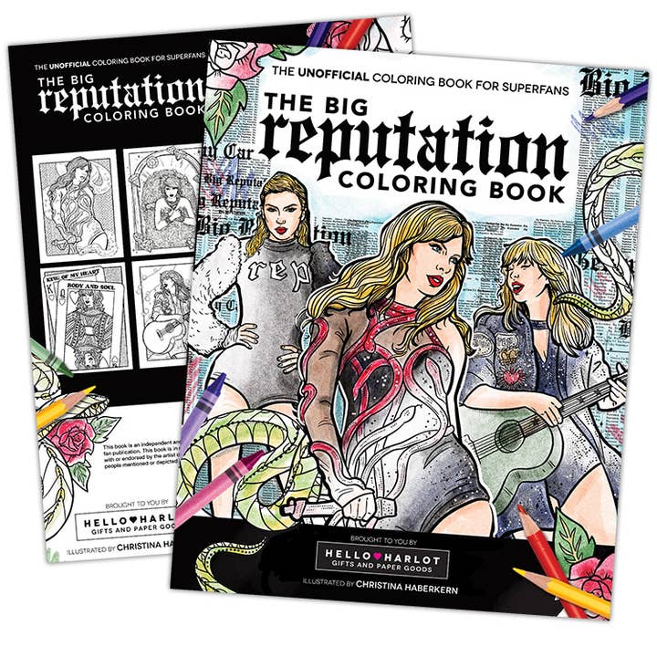 Hello Harlot - Wholesale Coloring Book - Adult - Taylor Swift Reputation Coloring Book