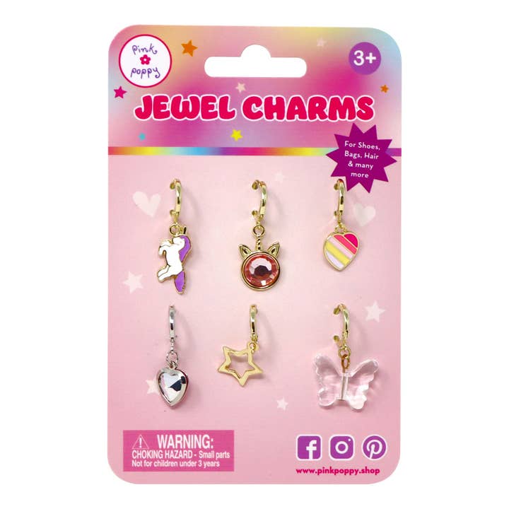Rainbow Unicorn 6pk Shoelace Charm Set Rainbow Unicorn 6pk Shoelace Charm Set