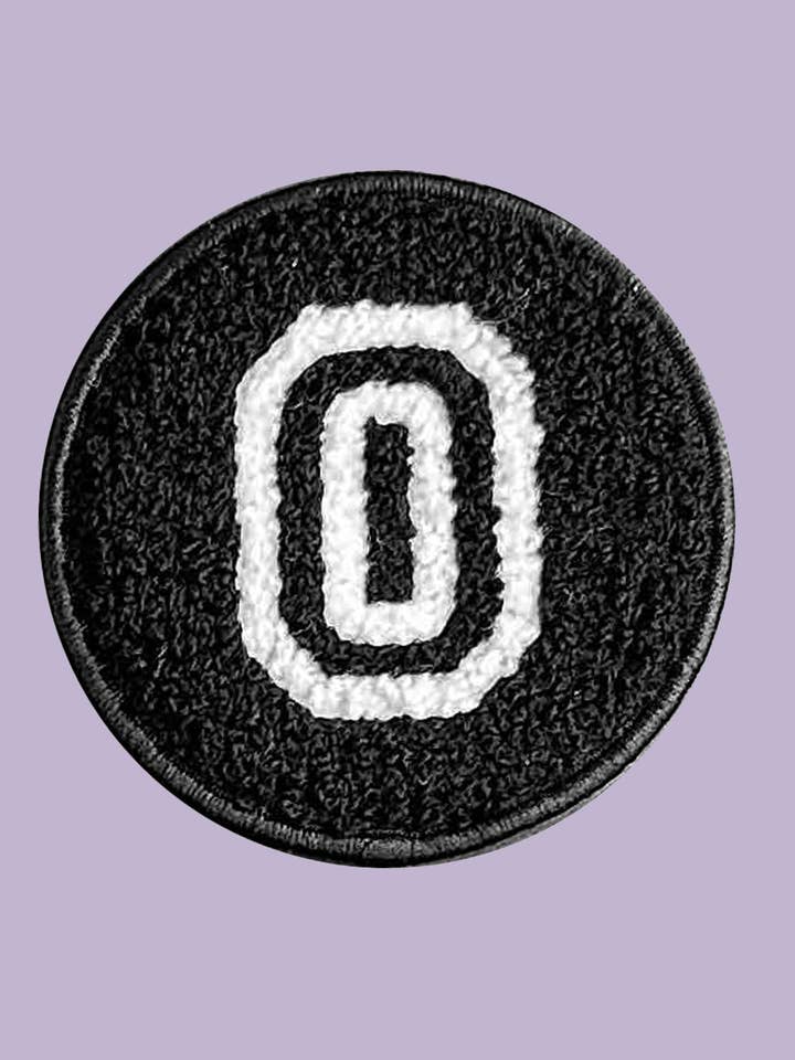 Velcro Initial Letter O Patch for wholesale by WOOLF WITH ME®