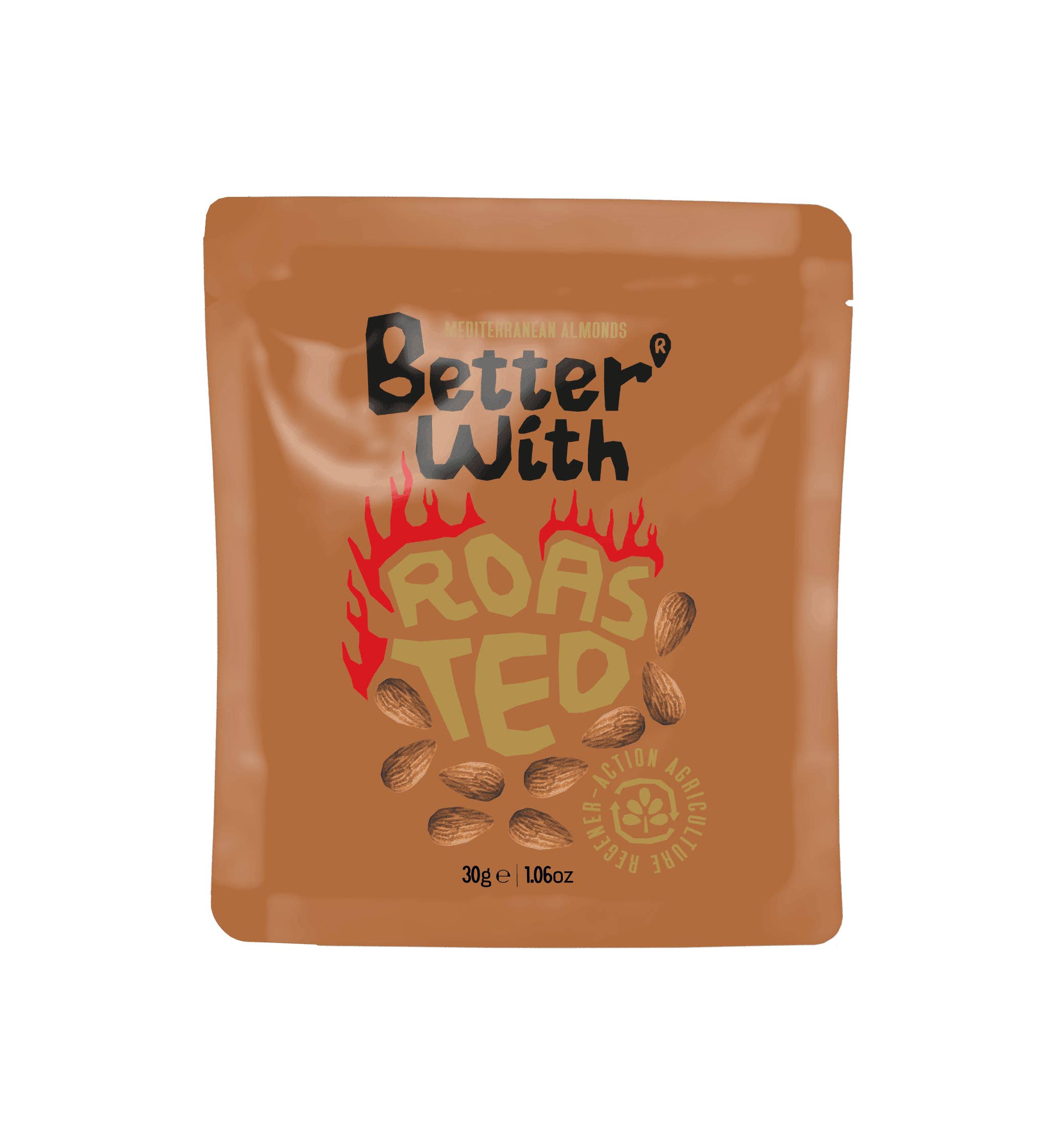 Better With Almonds – Großhandel Nüsse – Mandeln Besser Mit Geröstet - 30g