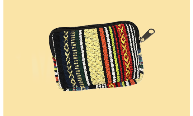 asst multi colors and patterns Gheri Cotton Coin Purse for wholesale on Faire1