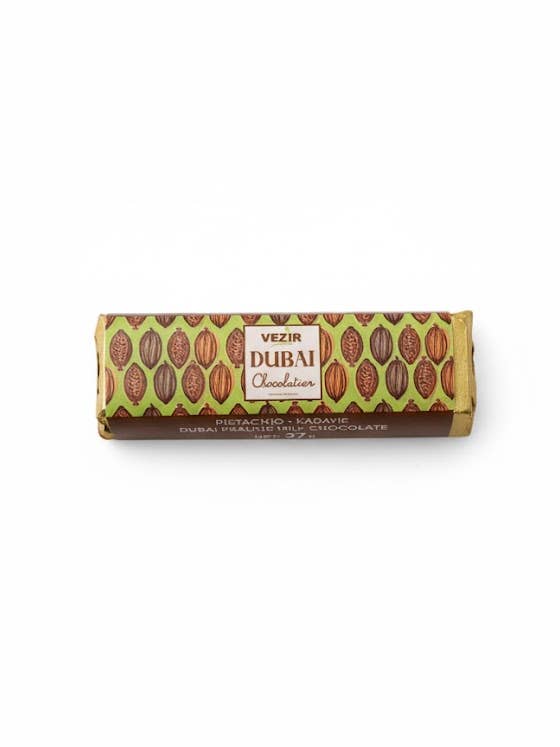 Dubai Chocolate Bar 37g Pistachio Praline Halal Turkish for wholesale by Aladdin