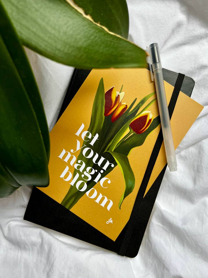 Tulip Magic Postcard for wholesale by la designs