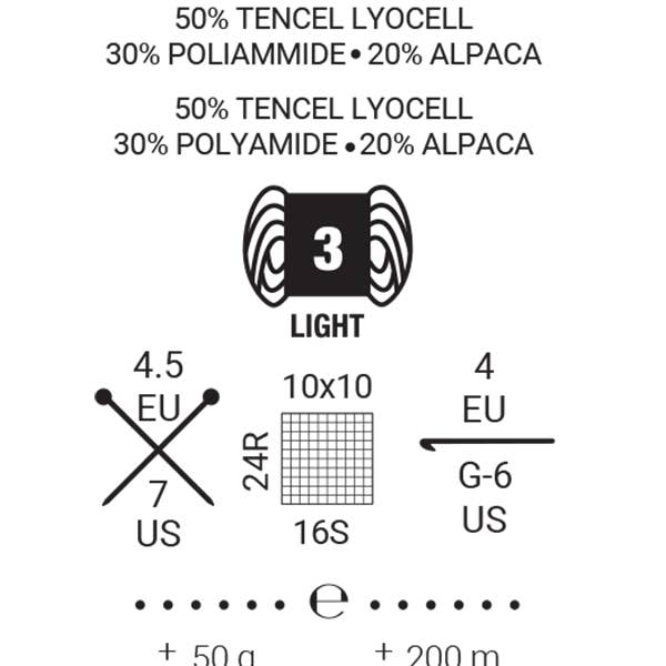 DHG - Wholesale Yarn - HYGGE 250g skein - alpaca / tencel lyocel blend7