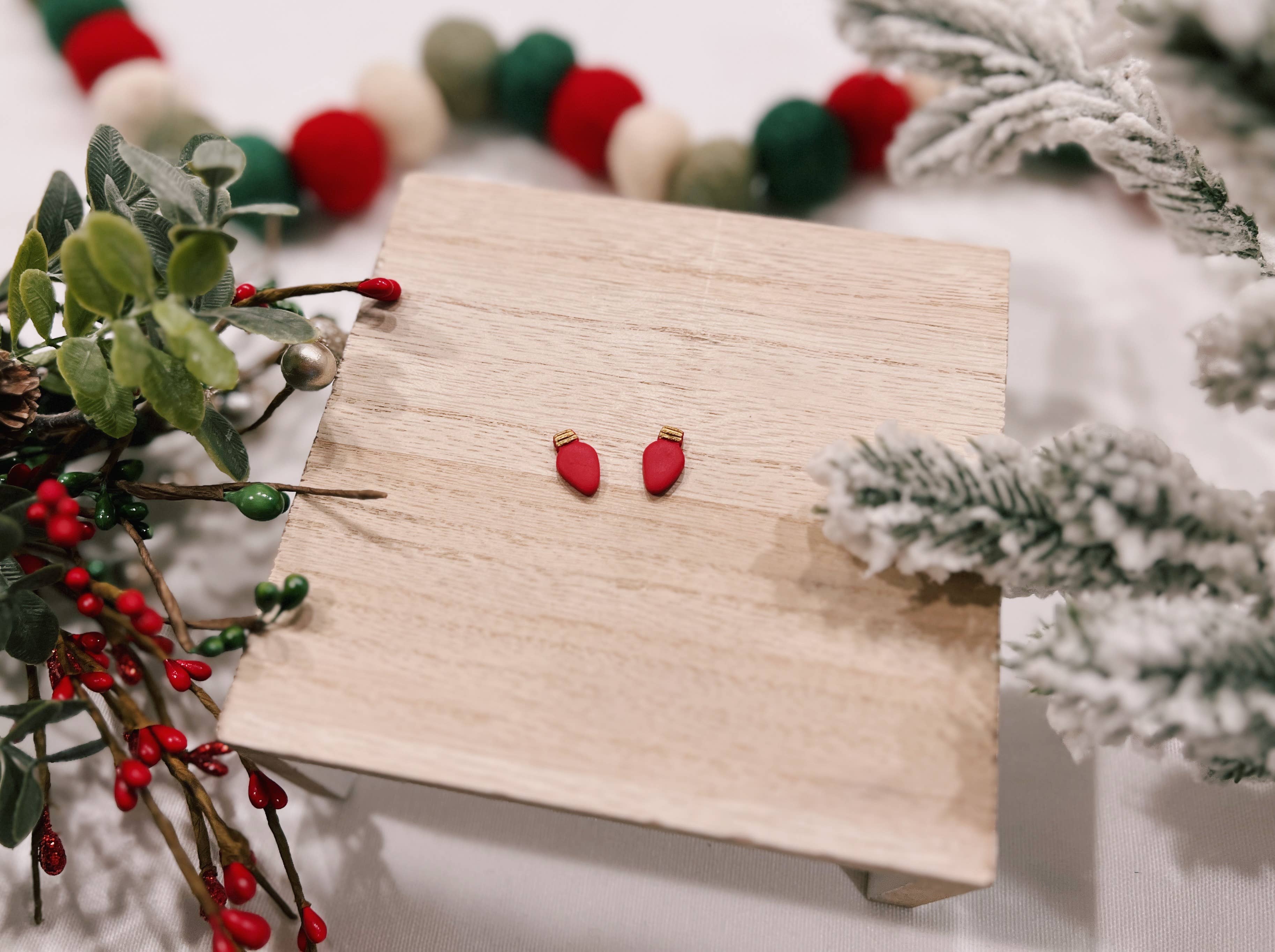 Clayfully Jules - Wholesale Stud/Post Earrings - Holiday Studs13