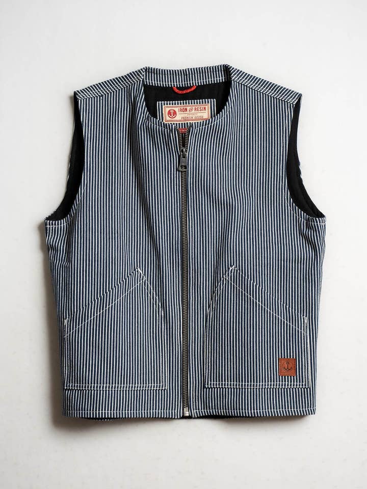 Highland Vest - Hickory Streep voor wholesale door Iron & Resin