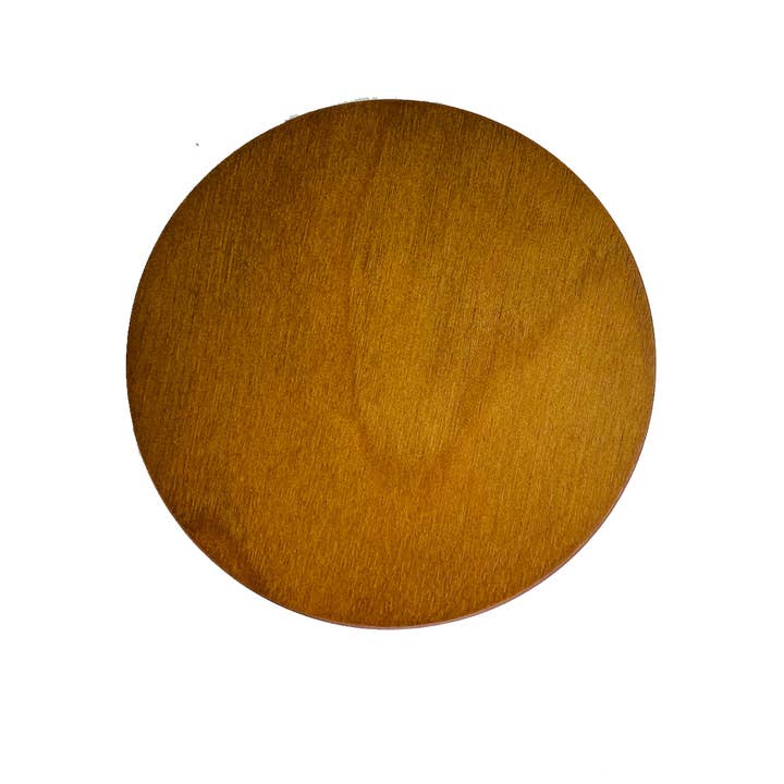 General Wax & Candle Company - Wholesale Candle Holder - Brown Wood Candle Lid - Fits our 14 oz Havana