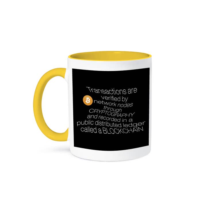 3dRose - Wholesale Coffee Mug - 3dRose, BTC Transactions Network Nodes Cryptography Public Ledger Blockchain, Mug