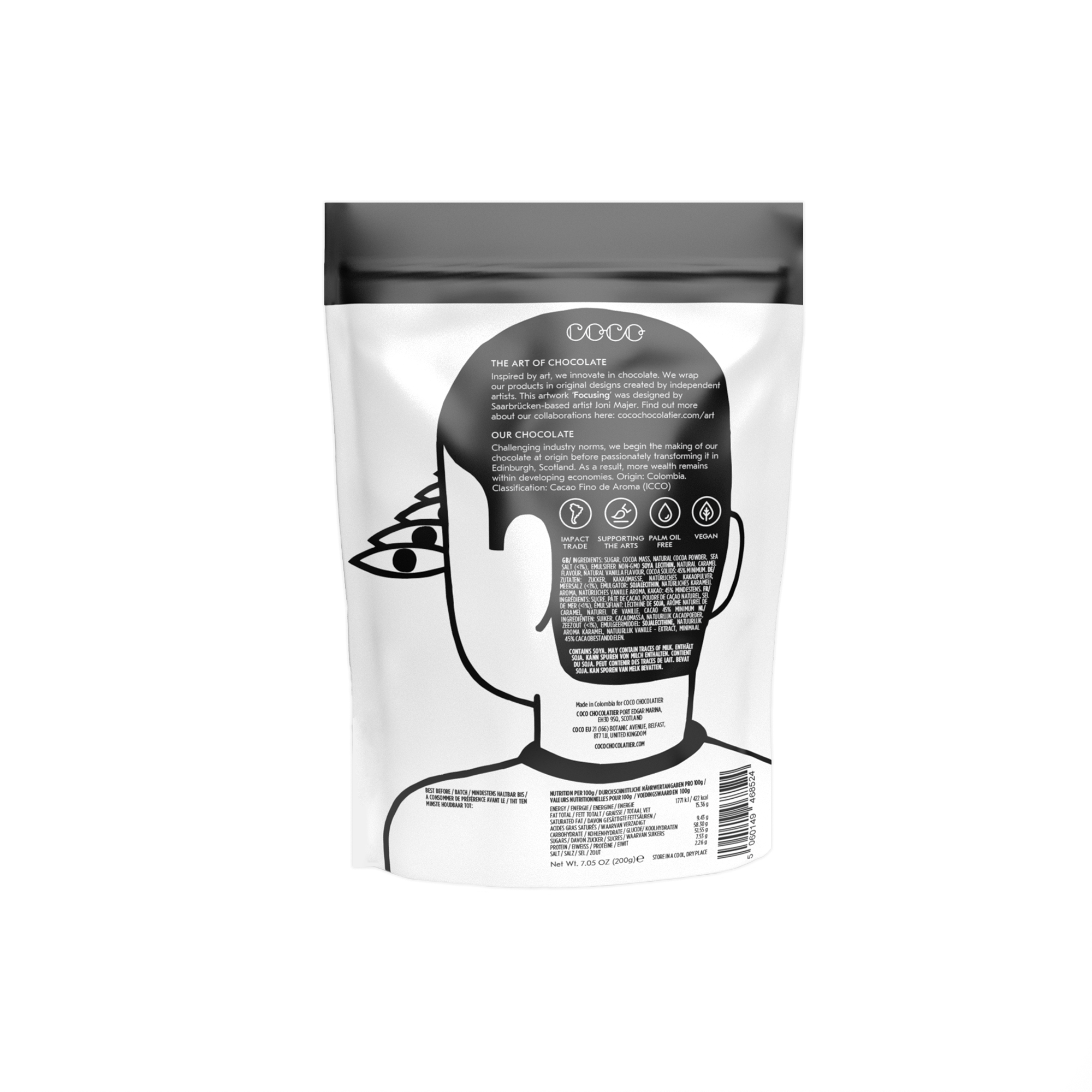 COCO Chocolatier [No duties when shipping to US!] – wholesale Varm chokladmix/-kit – Saltad karamell drickchoklad 200g3