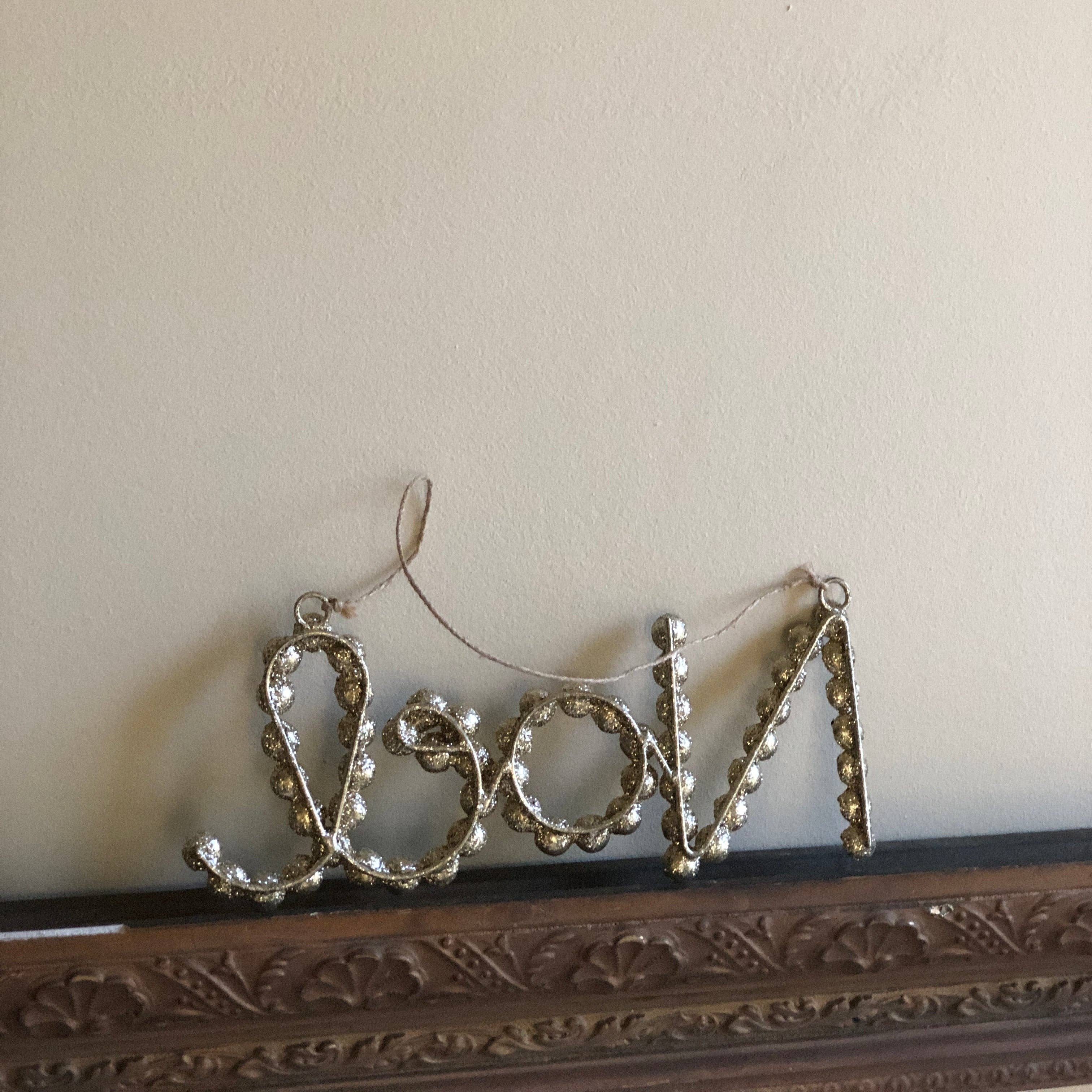 Moult - Wholesale Ornament - Gold Rhinestone 'Noel'1