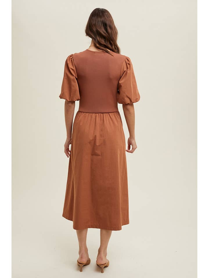 Wishlist Apparel - Venta al por mayor Vestido - Mujer - VESTIDO MIDI TWOFER/WL24-95102